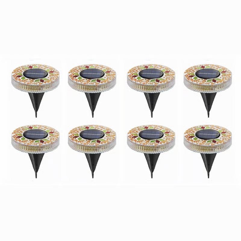 Mosaic Solar Disk Lights
