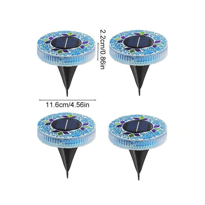 Mosaic Solar Disk Lights
