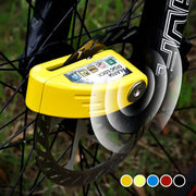 🔒 Motorcycle/Bicycle Disc Brake Lock with Alarm | Instant Security, Effective Deterrent 🚨