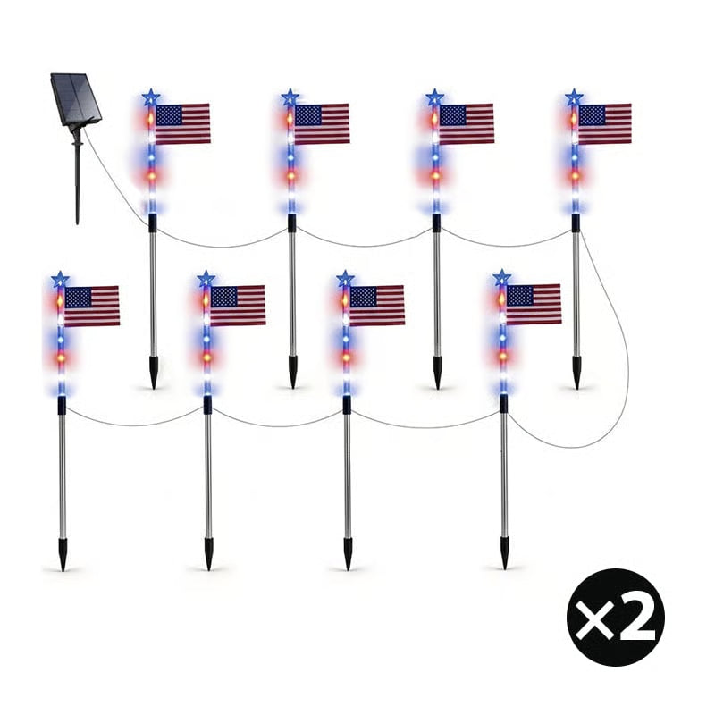 Outdoor Independence Day Decorative Light Post