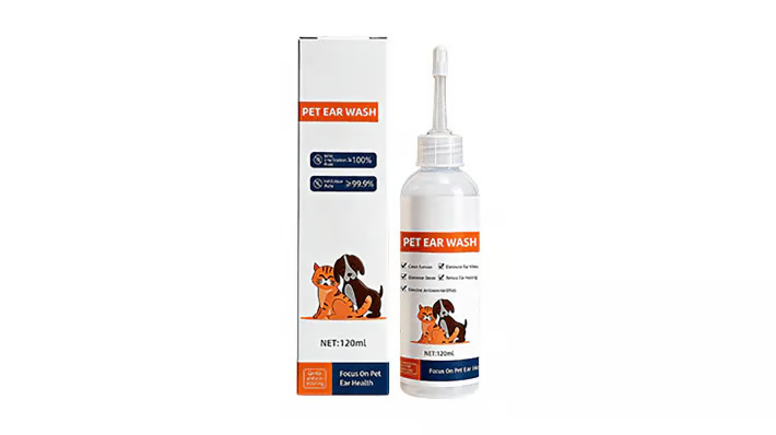 ✨ Pet Ear Cleaner - Gentle Formula with Soothing Aloe for Dogs & Cats, Prevents Infections & Odor 🌿👂