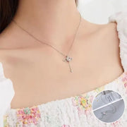 Pink Angel Wings Necklace