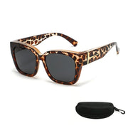 Polarized Square Sunglasses with Wrap-Around Design
