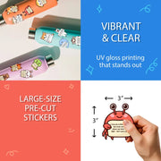 🤗 Positive Emotional Support Buddies Stickers – Inspirational, Waterproof & No Residue🎁 Uplifting Gifts for Kids, Teens, Coworkers & Yourself 😻
