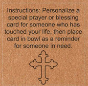 Prayer Bowl Dough Bowl Cross religious gifts