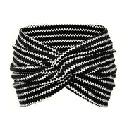 Printed cross yoga headband