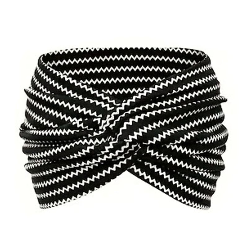 Printed cross yoga headband