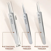 Professional Beauty Salon Tweezers | 2026 New Year Launch 50% OFF | Precision Slant & Pointed Tips for Brows & Lashes | Essential for Makeup Artists & Home Kits 🎆✨