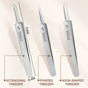 Professional Beauty Salon Tweezers | 2026 New Year Launch 50% OFF | Precision Slant & Pointed Tips for Brows & Lashes | Essential for Makeup Artists & Home Kits 🎆✨