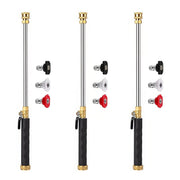 Professional Three-Nozzle Power-Boosting Garden Hose High-Pressure Washer Wand