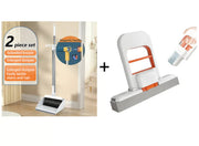 Stand-Up Dustpan Set with 180° Rotating Broom