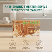 ✨🧶 Sweater Revive Effervescent Tablets – Anti-Shrink, Restores Softness & Safe for Colors 🧺