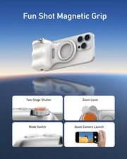 TELESIN Fun Shot Magnetic Phone Camera Grip