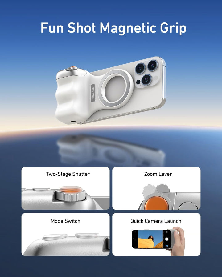 TELESIN Fun Shot Magnetic Phone Camera Grip