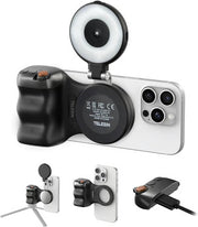 TELESIN Fun Shot Magnetic Phone Camera Grip & Magnetic Selfie Light Bundle Kit