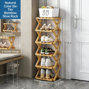 👟The 9-Tier Bamboo Rack: 3-Tier, 6-Tier, and 9-Tier No-Assembly Storage Solution!