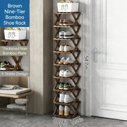 👟The 9-Tier Bamboo Rack: 3-Tier, 6-Tier, and 9-Tier No-Assembly Storage Solution!