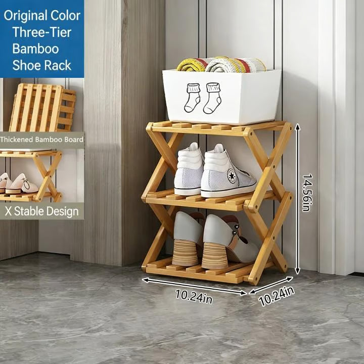 👟The 9-Tier Bamboo Rack: 3-Tier, 6-Tier, and 9-Tier No-Assembly Storage Solution!