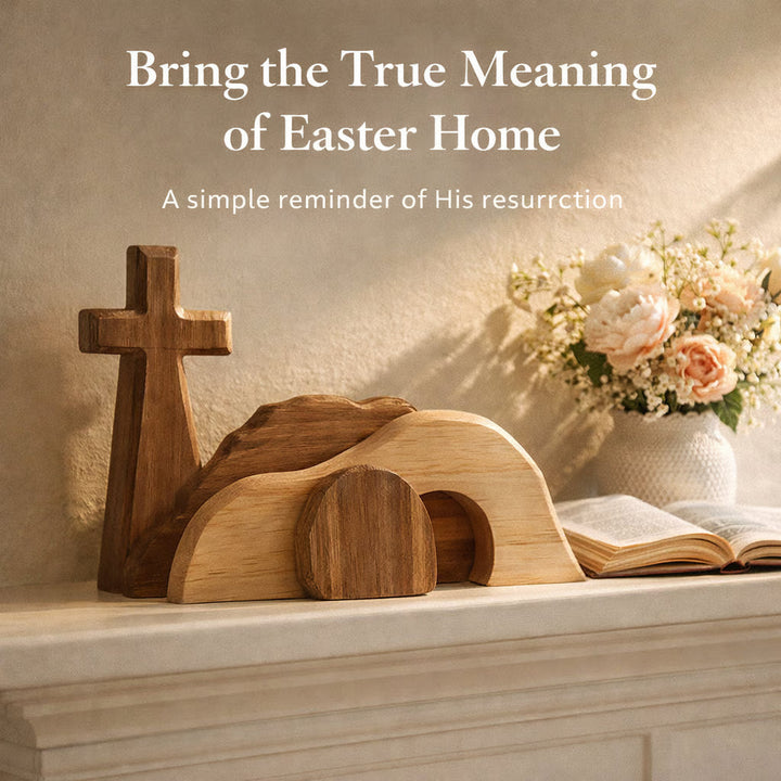 🔥 The Wooden Resurrection Cross & Empty Tomb That Reminds Your Family What Easter Is Really About