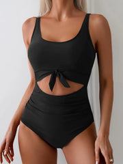 👙Women's One Piece Swimsuit Tummy Control Slimming Bathing Suit Cutout Tie Knot Swimwear