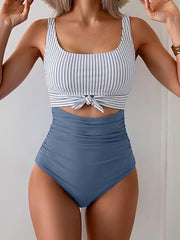 👙Women's One Piece Swimsuit Tummy Control Slimming Bathing Suit Cutout Tie Knot Swimwear